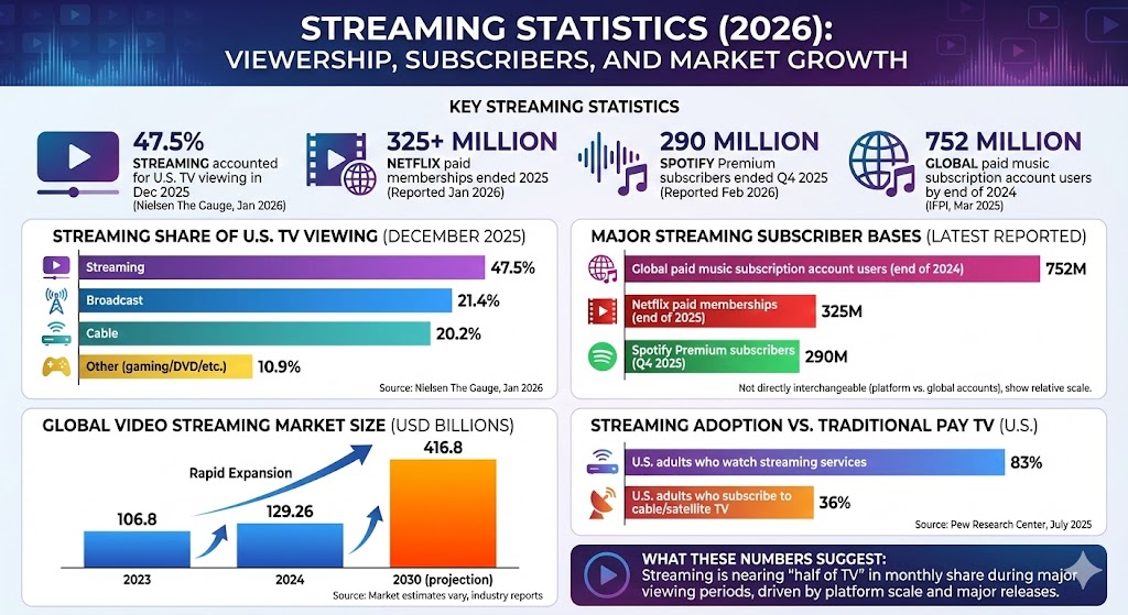 streaming statistics
