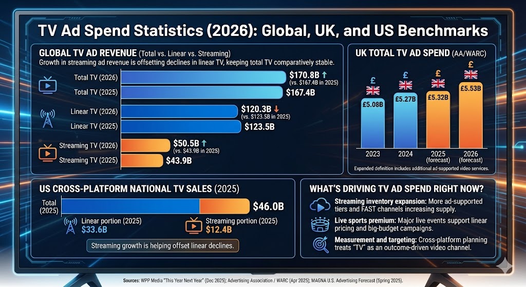 tv ad spend statistics